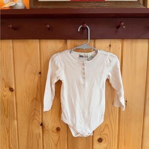 Faded Glory Cream Baby Onesie